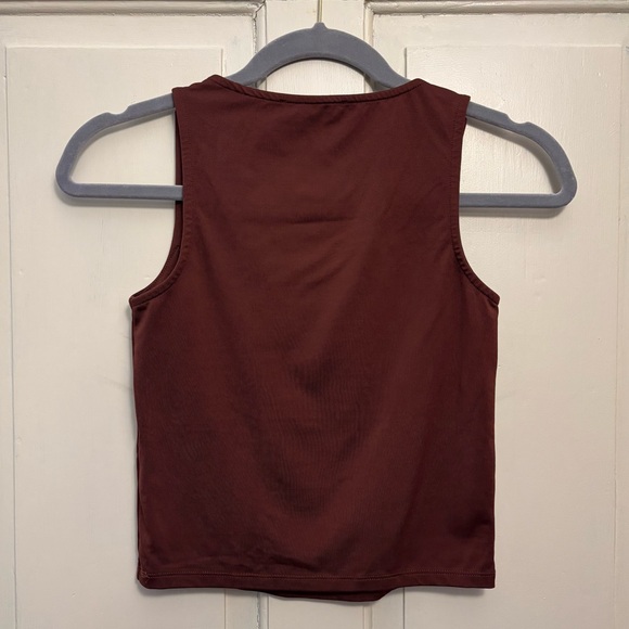 Mango Square Neck Sleeveless Crop Tank Top, size XS - Picture 2 of 3